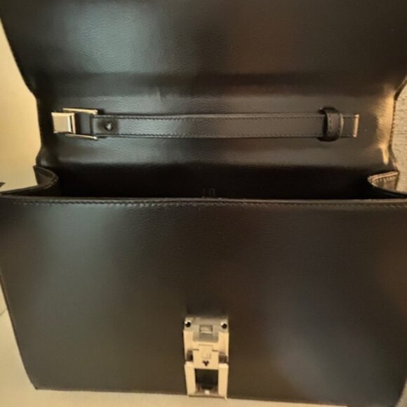 DUNHILL LEATHER WRISTLET/CLUTCH-BLACK🌟-VINTAGE